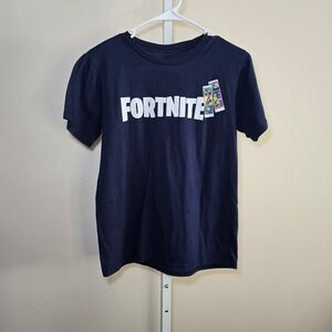 Fortnite T Shirt  Boys XL EG TG Blue Short‎ Sleeve Gaming Kids